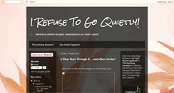 Desktop Screenshot of irefusetogoquietly.blogspot.com