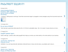 Tablet Screenshot of foxtrot7security.blogspot.com