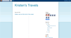 Desktop Screenshot of kristentravel.blogspot.com