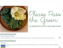 Tablet Screenshot of pleasepassthegreen.blogspot.com
