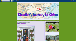 Desktop Screenshot of cloutiersjourneytochina.blogspot.com