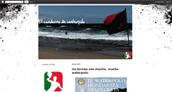 Desktop Screenshot of elcuadernodewaterpolo.blogspot.com