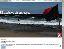 Tablet Screenshot of elcuadernodewaterpolo.blogspot.com