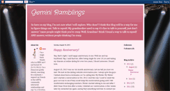 Desktop Screenshot of emwgeminiramblings.blogspot.com