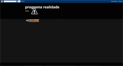 Desktop Screenshot of programa-realidade.blogspot.com