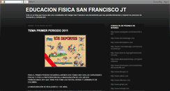 Desktop Screenshot of educacionfisicasanfranciscojt.blogspot.com