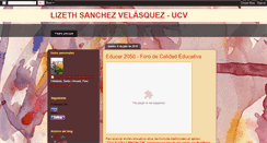 Desktop Screenshot of lizethsanchezv.blogspot.com