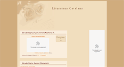 Desktop Screenshot of literaturacatalanablog.blogspot.com