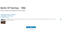 Tablet Screenshot of battle-of-1066.blogspot.com