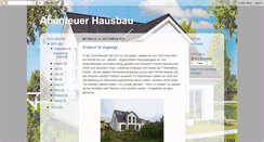 Desktop Screenshot of abenteuerhausbau.blogspot.com