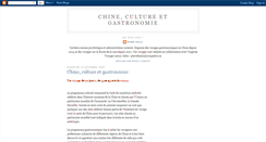 Desktop Screenshot of chinegastronomie.blogspot.com