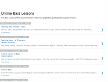 Tablet Screenshot of onlinebasslessons.blogspot.com