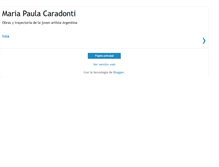 Tablet Screenshot of mariapaulacaradonti.blogspot.com