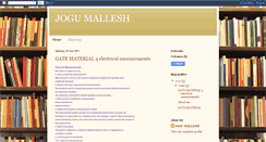 Desktop Screenshot of malleshj.blogspot.com