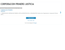 Tablet Screenshot of corporacionprimerojusticia.blogspot.com