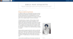 Desktop Screenshot of emily-post-etiquette.blogspot.com