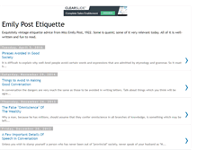Tablet Screenshot of emily-post-etiquette.blogspot.com