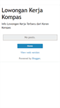 Mobile Screenshot of lowongan-kompas.blogspot.com