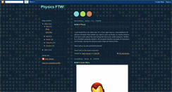 Desktop Screenshot of physicsftw.blogspot.com