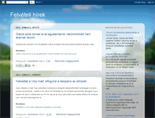 Tablet Screenshot of felveteli-hirek.blogspot.com