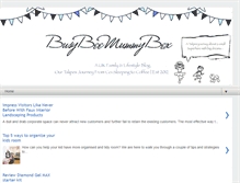 Tablet Screenshot of busybeemummybex.blogspot.com