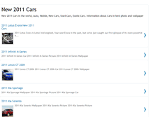 Tablet Screenshot of new-2011cars.blogspot.com