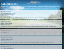 Tablet Screenshot of just-another-hike.blogspot.com