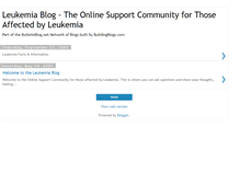 Tablet Screenshot of leukemiablog.blogspot.com