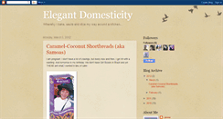 Desktop Screenshot of elegantdomesticity.blogspot.com