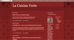 Desktop Screenshot of lacuisineverte.blogspot.com