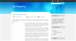 Desktop Screenshot of ldsprosperity.blogspot.com