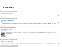 Tablet Screenshot of ldsprosperity.blogspot.com