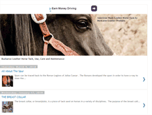 Tablet Screenshot of buckarooleather.blogspot.com
