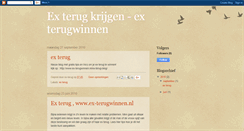 Desktop Screenshot of ex-terug.blogspot.com
