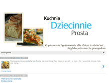 Tablet Screenshot of kuchniadziecka.blogspot.com