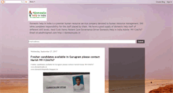 Desktop Screenshot of domestichelpinindia.blogspot.com