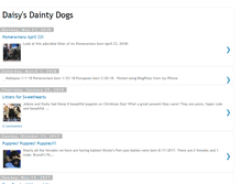 Tablet Screenshot of daisysdaintydogs.blogspot.com