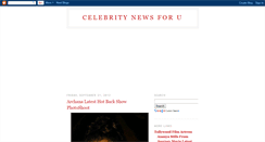 Desktop Screenshot of celebritynewsforu.blogspot.com