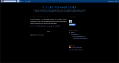 Desktop Screenshot of c-cubetechnologies.blogspot.com