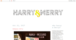 Desktop Screenshot of harryandmerry.blogspot.com