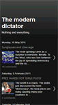 Mobile Screenshot of moderndictator.blogspot.com