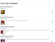 Tablet Screenshot of cowcakecreations.blogspot.com