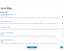 Tablet Screenshot of newest-lyrics.blogspot.com