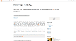 Desktop Screenshot of etcetalecoisa.blogspot.com