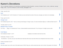 Tablet Screenshot of karenvaughn.blogspot.com