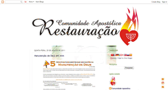 Desktop Screenshot of comunidadeapostolicarestauracao.blogspot.com