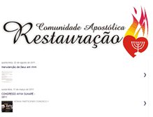 Tablet Screenshot of comunidadeapostolicarestauracao.blogspot.com