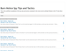 Tablet Screenshot of burnnoticespytactics.blogspot.com