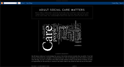 Desktop Screenshot of adultsocialcarematters.blogspot.com