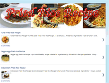 Tablet Screenshot of friedricerecipe.blogspot.com
